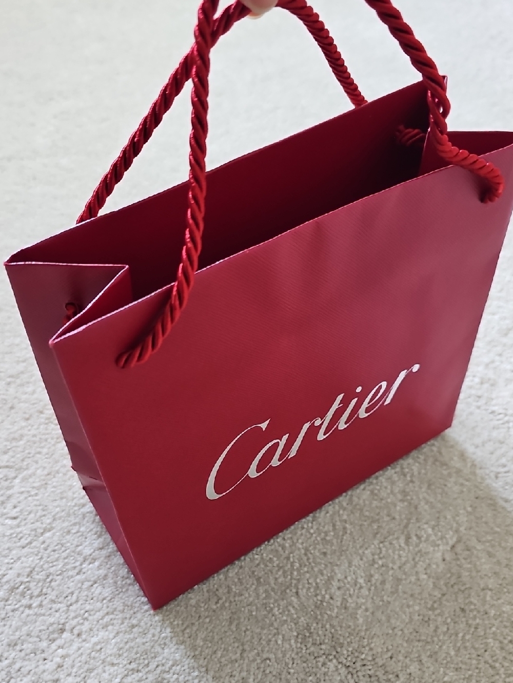 Cartier (Silver Logo) Small Paper Shopping Bag